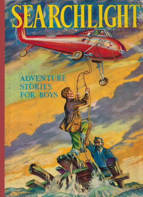 1961 (circa) <b><I>Searchlight:  Adventure Stories For Boys</I></b>, Spring Books outsized h/c